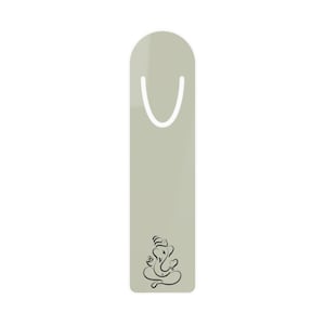 Ganesha Bookmark, Inspirational Reading Tool, Gift for Book Lovers, Hindu Symbol, Spiritual Reading Accessory, Metal Bookmark