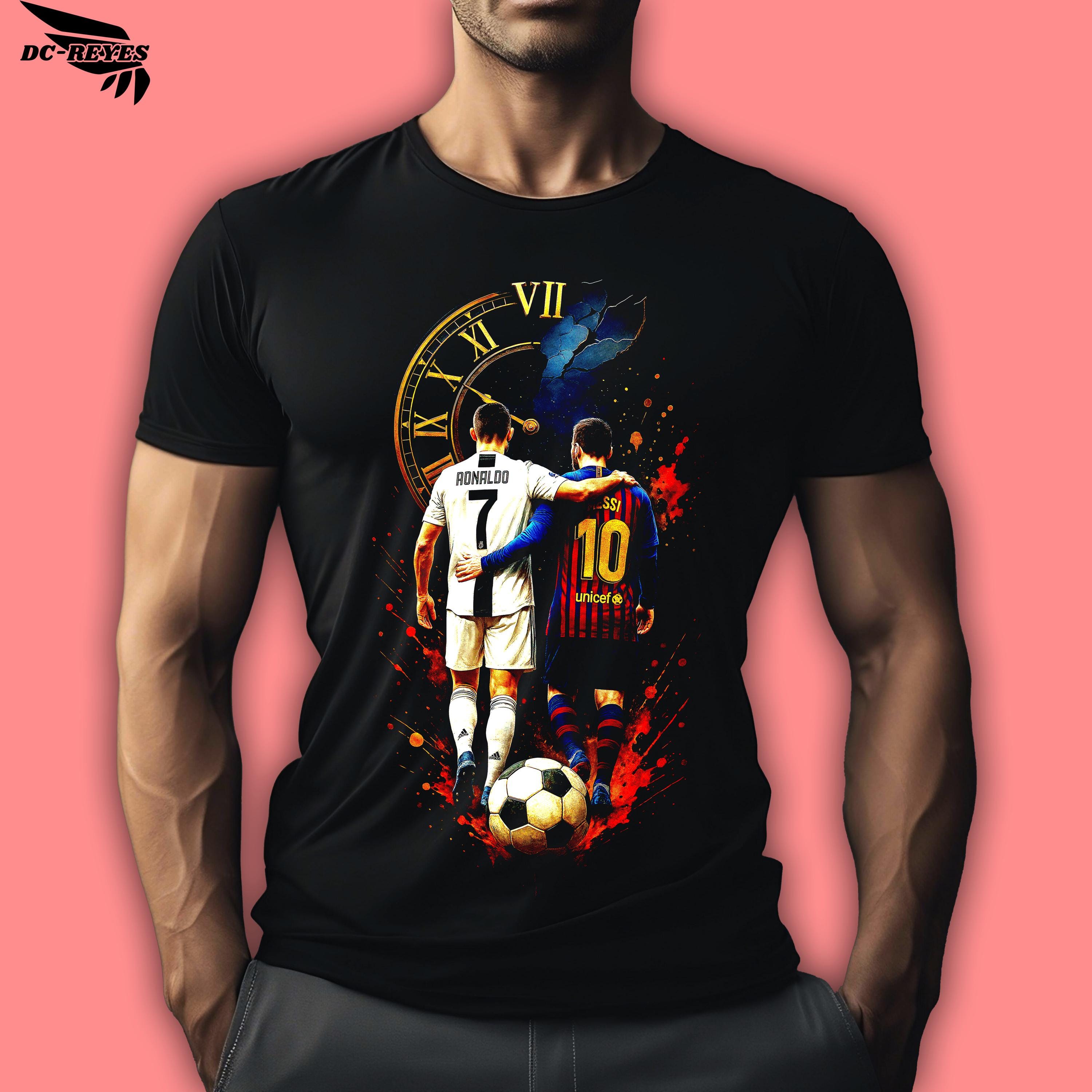 Messi and Ronaldo Art | Legendary Football Duo PNG | Soccer Goats