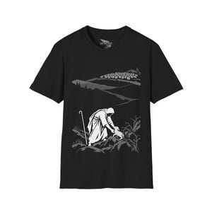 Christian Bible Story T-Shirt Collection, Jesus Faith Stencil Art Tee, Religious Gospel Scene Shirt, Bible Gift for Men and Women