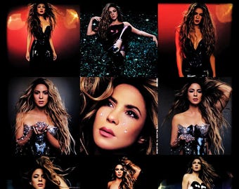 Shakira World Tour PNG Ready to Press DTF and Sublimation Halftone 300 DPI Tee Mug Wrap Hoodie Instant Digital Download