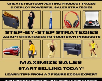 10 Winning E-commerce  Product Template Bundles | Facebook Ads, Onpage SEO, Google Shopping ads, Email Templates| Instant Download for 2024