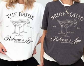 Braut & Crew Shirts JGA, Team Bride Shirt, Hochzeit, Hochzeitsgeschenk, Geschenk personalisiert, Trauzeugin fragen, JGA Frauen, JGA Tshirt