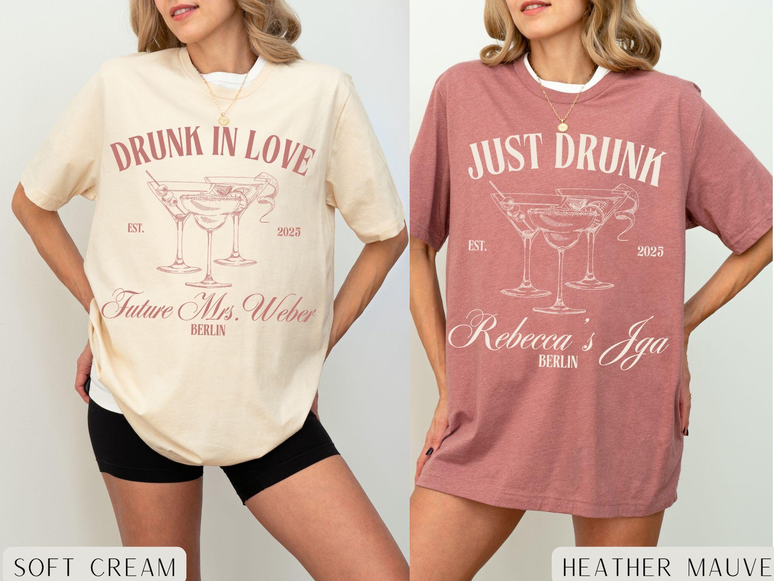 T-shirts JGA team mariée en coton blanc en XS-2XL pour la T-shirts JGA team mariée en coton blanc en XS-2XL pour la