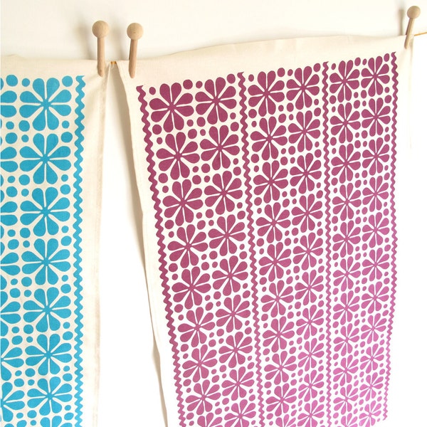 Set of 2 Tea Towels in Parade, choice of colours