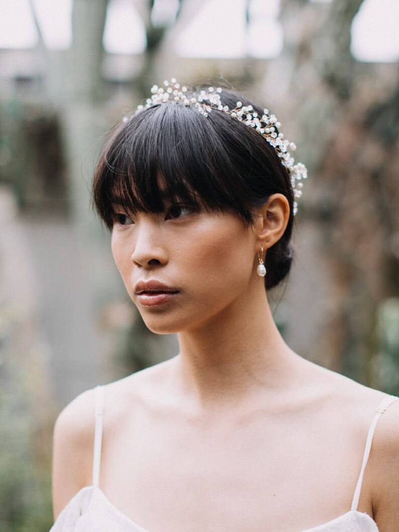 bridal hair wreath