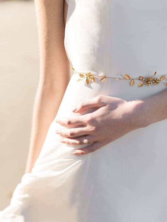 flower bridal belt