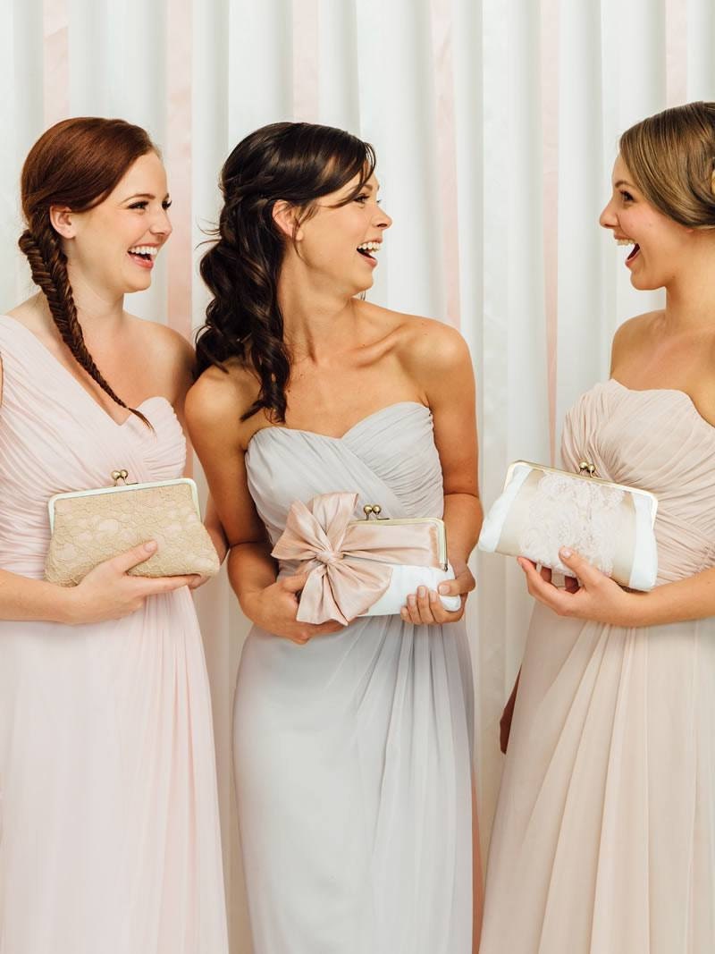 Bridesmaid Clutch Personalized Bridesmaid Gift Set Wedding Etsy
