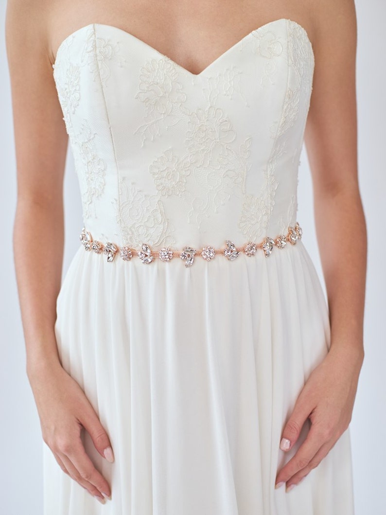 Pink Wedding Dress with Belt