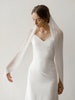 Pleated Veil | Ivory Wedding Veil | Accordion Veil | Short Veil | Bridal Veil | Unique Bridal Veil | Modern Wedding Veil [Alice Veil] 