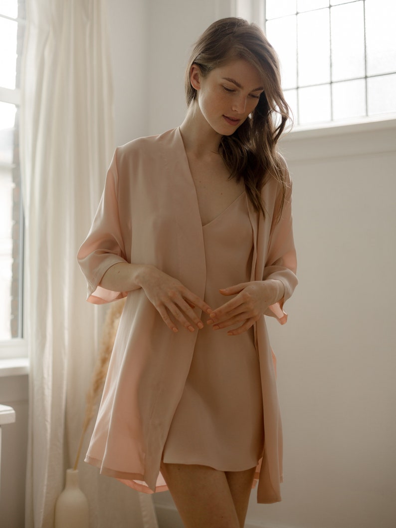 blush silk slip
