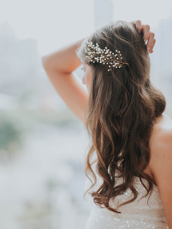 Bridal Hair Vine Wedding Hair Piece Pearl Hair Vine Etsy