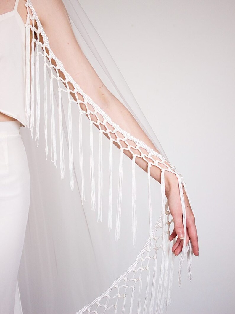 boho bride veil