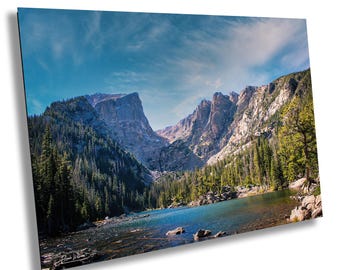 Dream Lake Rocky Mountain National Park Colorado Landmark Canvas Metal Print Livingroom Bedroom Wall Art