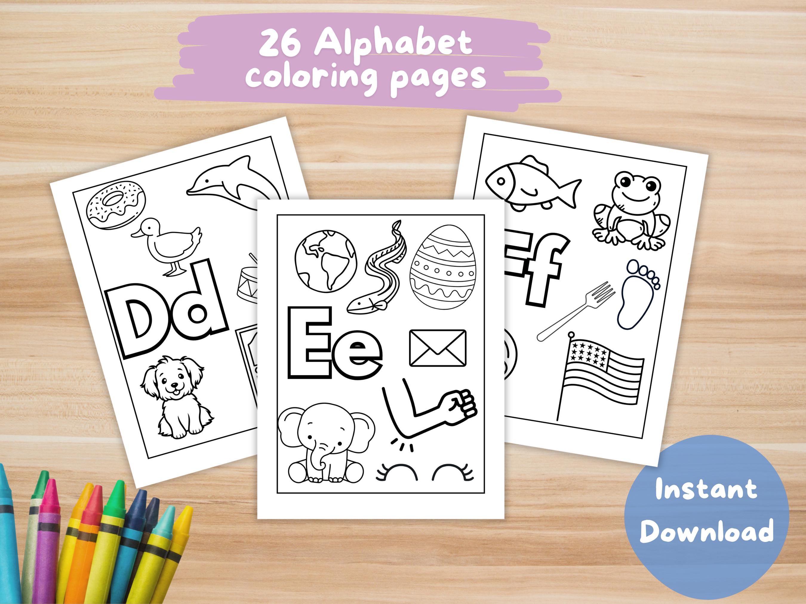 ABC Coloring Pages for Kids, Printable Alphabet Coloring Pages ...