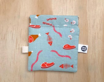 Nice to Meat You squeeze / pinch pouch, small travel bag