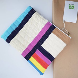 Newcastle Ocean Baths: Quilted fold over clutch bag image 5