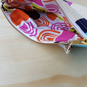 Newcastle Ocean Baths: Quilted fold over clutch bag image 7