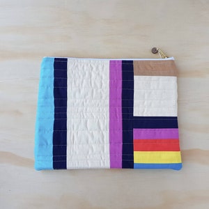 Newcastle Ocean Baths: Quilted fold over clutch bag image 4