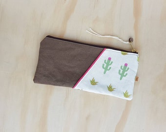 Desert Series: Cactus artist pencil pouch