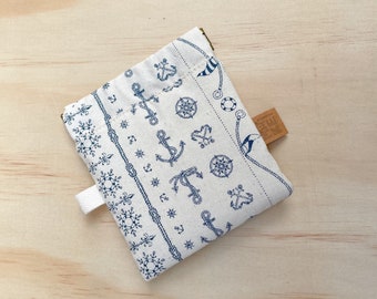 Anchors away nautical squeeze pouch