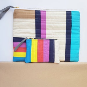 Newcastle Ocean Baths: Quilted fold over clutch bag image 8