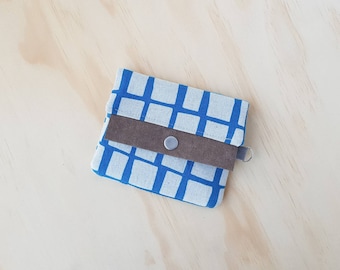 Blockprint Squares slim wallet