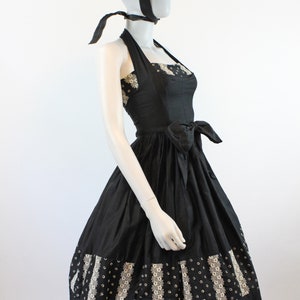 1950s Joan Barrie HALTER cotton dress EYELET xxs new spring summer summer image 8