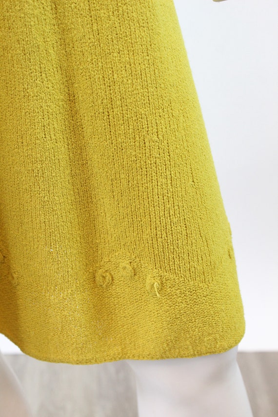 1940s CHARTREUSE knit dress xs small | new spring… - image 6