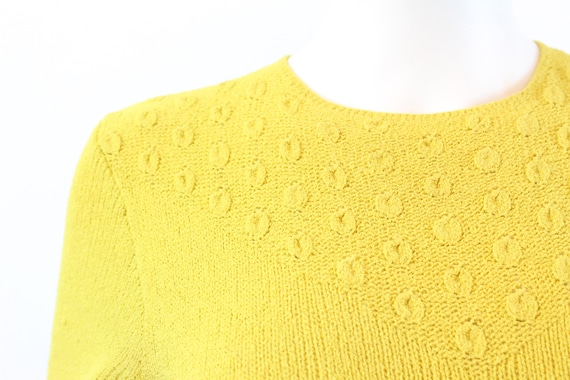 1940s CHARTREUSE knit dress xs small | new spring… - image 3