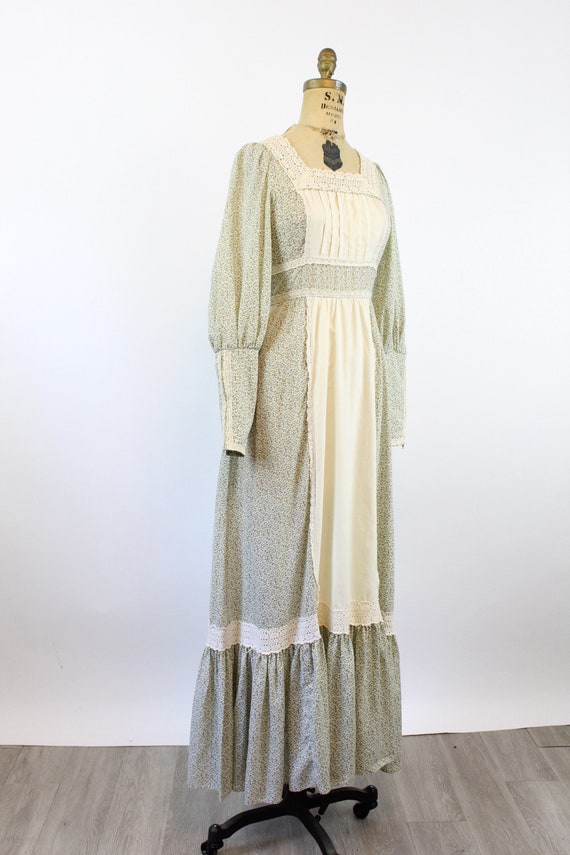 1970s GUNNE SAX cotton FLORAL maxi dress xs | new sp… - Gem