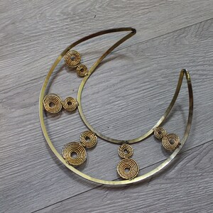 1970s EGYPTIAN gold bib CHOKER MASSIVE necklace new spring summer image 6