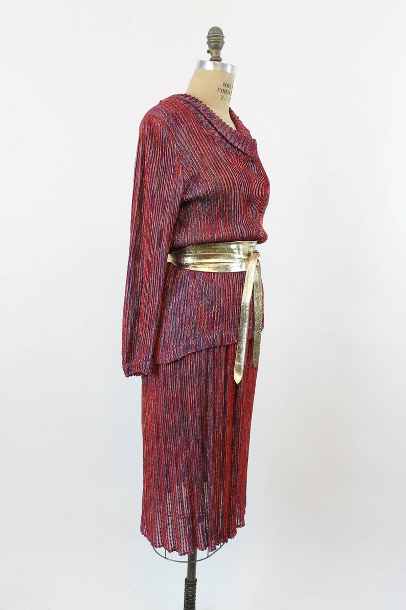 1970s Missoni knit dress small medium vintage lurex gold | Etsy