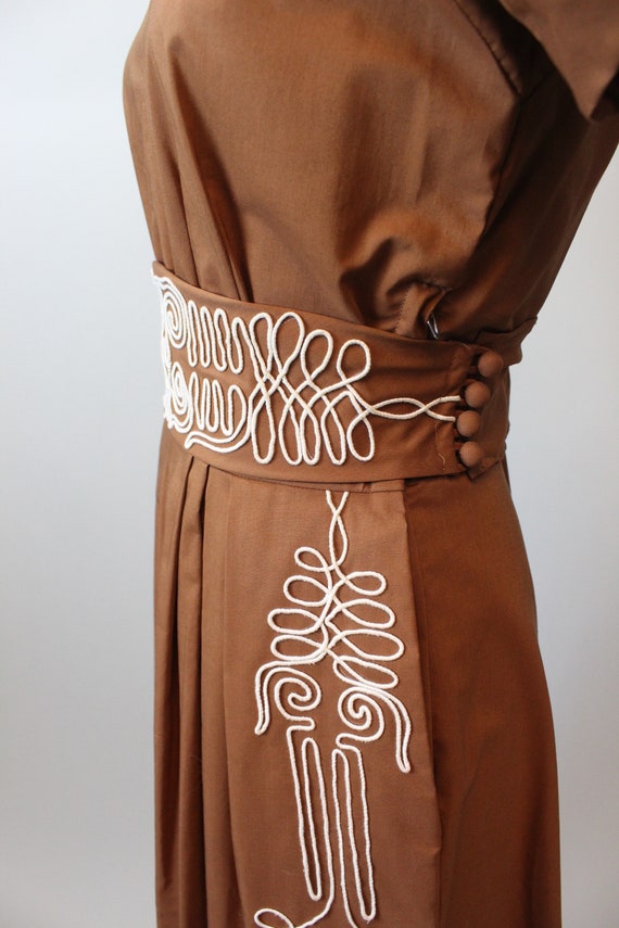 1950s ANN FOSTER soutache dress medium | new spri… - image 6