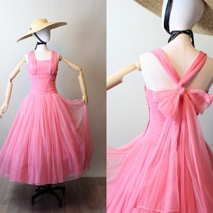 1950s EMMA DOMB barbie pink dress xs | new spring summer