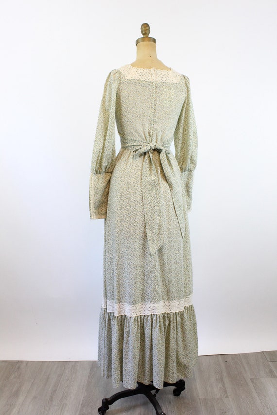 1970s GUNNE SAX cotton FLORAL maxi dress xs | new sp… - Gem