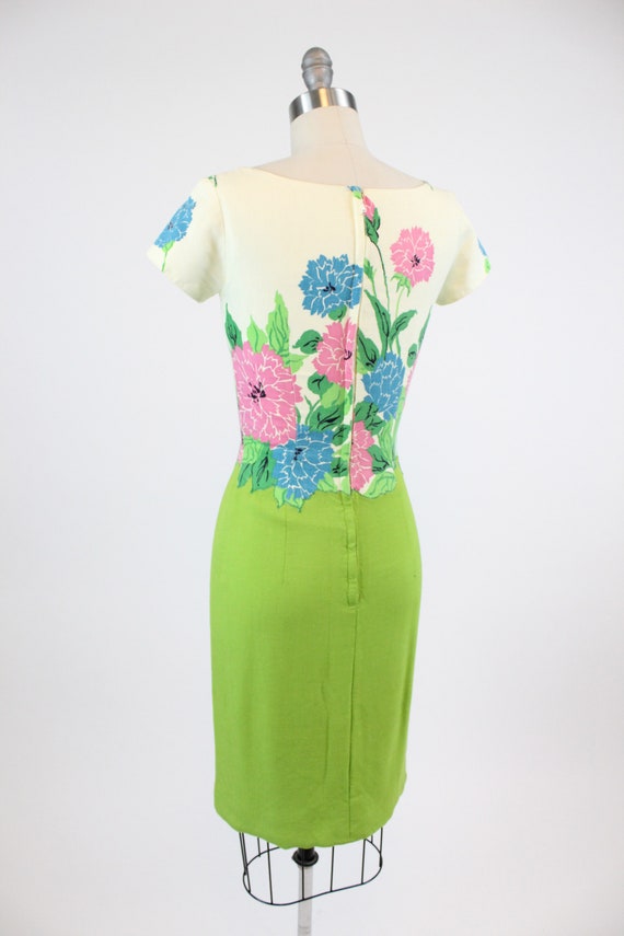 1950s floral cotton pique dress | vintage Jeanett… - image 8