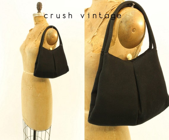 1950s coblentz wool felt kisslock purse | frame p… - image 1