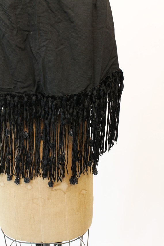 Victorian cape | silk fur fringe | antique Edward… - image 5