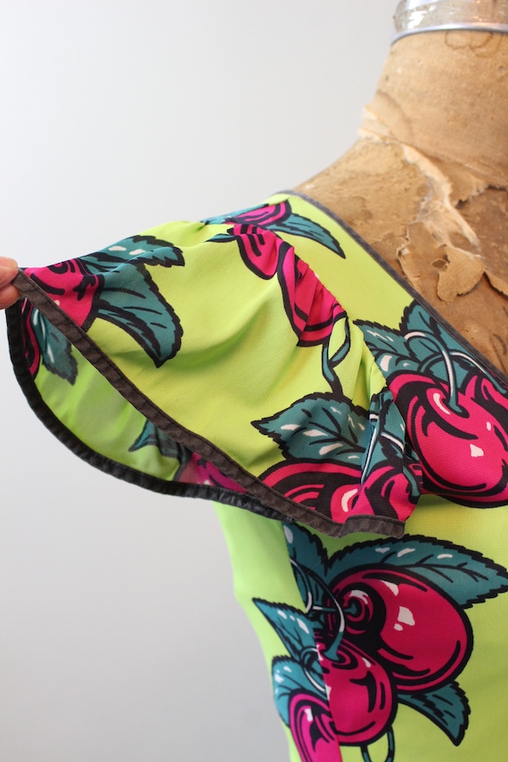 1971 1970s RARE ALLEY CAT Betsey Johnson cherry print… Gem