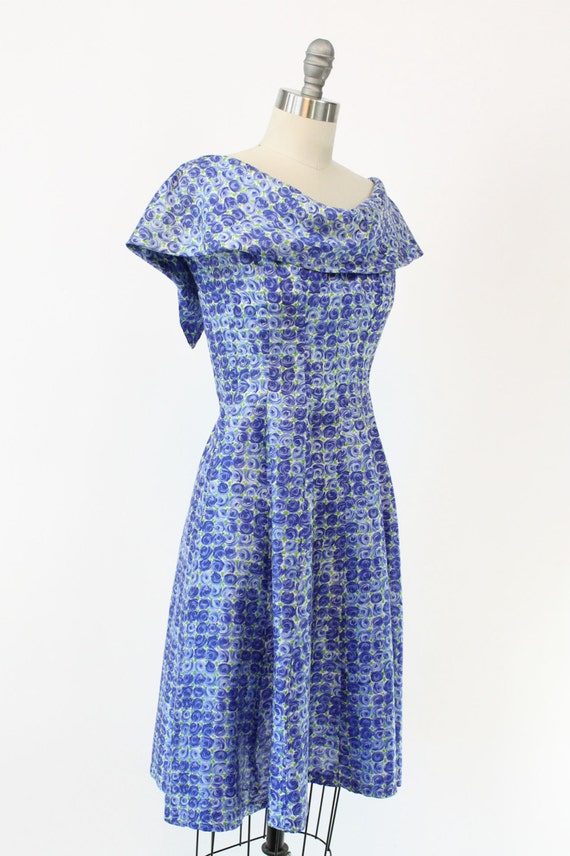 1950s Gigi Young silk dress capelet xxs | vintage… - image 4