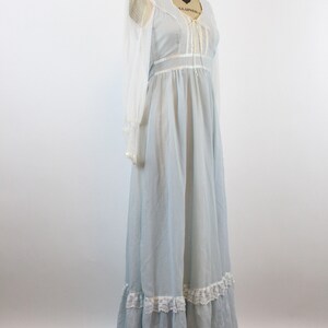 1970s Gunne Sax CORSET Blue Maxi Dress Xxs | New Spring Summer - Etsy