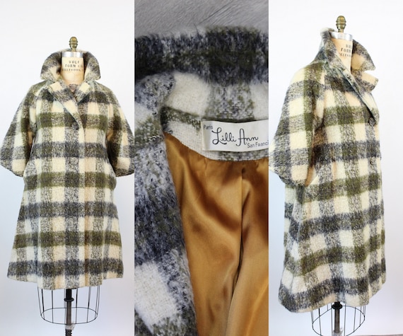 1960s PLAID Lilli Ann coat medium large | new fall