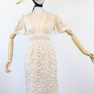 1970s VICTOR COSTA lace wedding dress xs new spring summer image 2