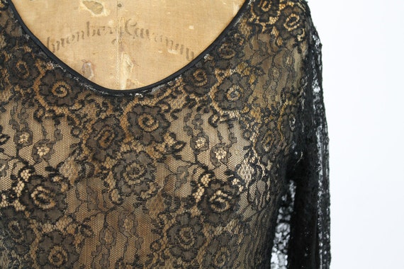 1920s lace spiderweb dress xs | antique handkerch… - image 4