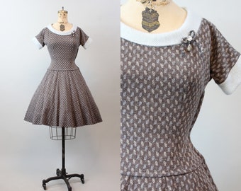 1950s PARKLANE juniors ANGORA dress xs | new winter