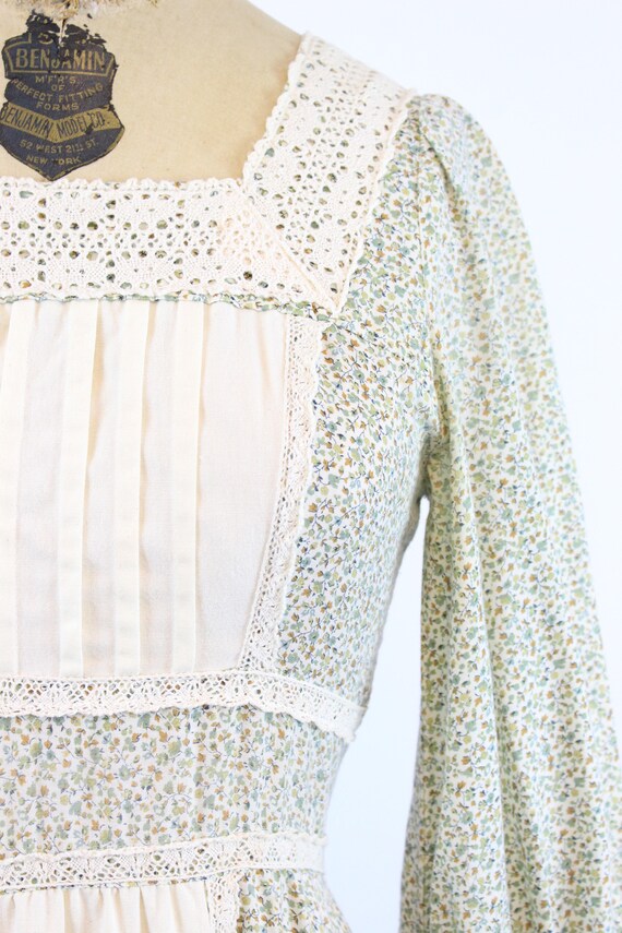 1970s GUNNE SAX cotton FLORAL maxi dress xs | new sp… - Gem