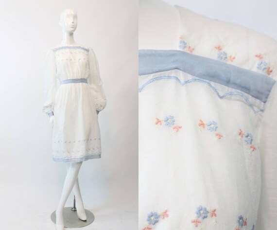 edwardian embroidered dress | 1910s antique lace c