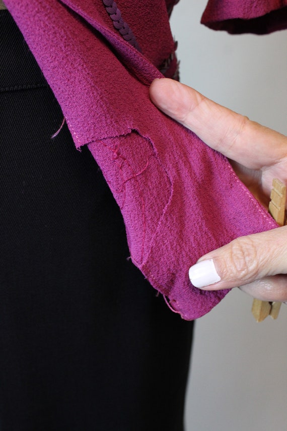 1940s RASPBERRY sequin blouse small | new fall wi… - image 8