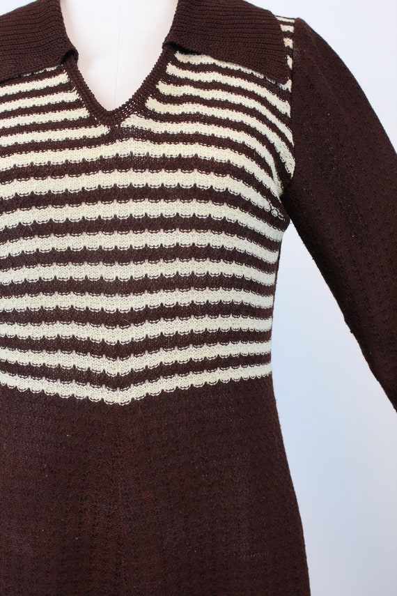1970s does 1930s knit dress small medium | new kn… - image 5