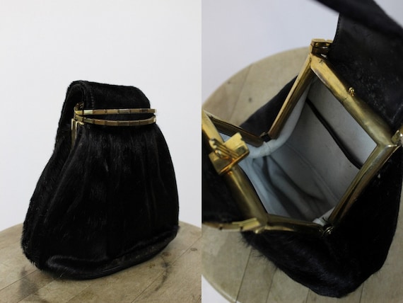 1930s handbag | horse hair clutch